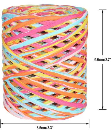 Colored 262 Feet Raffia Paper Ribbon for Gift Wrapping & DIY Decoration - Pink Multi-color String (262 Feet) - Buy Online on GoSupps.com