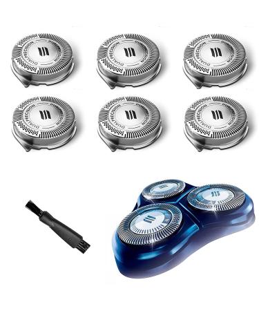 HQ8 Replacement Heads for Philips Norelco Aquatec Replacement Heads HQ8 Heads for Philips Electric Razor Aquatec Shaver Hq8505 PT720 PT730 AT880 At830 AT810 AT815 OEM Upgraded HQ8 Blades 6Pack & Brush hq8-6p