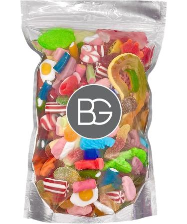 BG Mixed Quality Pick & Mix Sweets - Large Retro Candy Sweeties Assortment 1kg Pouch Gummy Jelly Fizzy Gift Chewy PicknMix - Buy Online on GoSupps.com