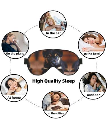 Puppies Dog Print Double-Sided Eye Mask | Soft Light Blocking Sleep Enhancer | International Shipping Available - Buy Online on GoSupps.com
