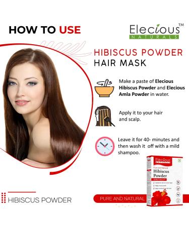 Elecious Hibiscus Powder for Hair Growth & Glowing Skin 200GM | Perfect for Hair Pack Face Pack & Hibiscus Tea - Buy Online on GoSupps.com