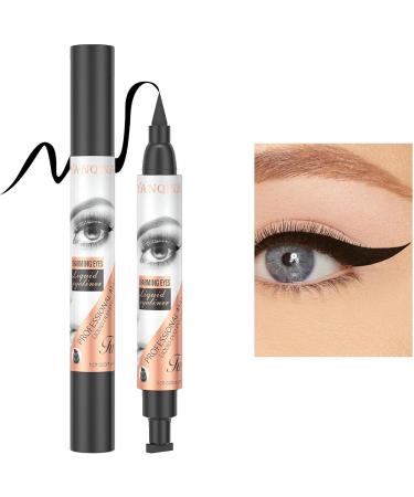  Dous Waterproof Eyeliner Stamp Double-Ended Winged Eyeliner Stamps for a Perfect Wing | Triangle Stamp Eyeliner Long-Lasting Waterproof Smudge-Proof Liquid Eyeliner - Buy Online on GoSupps.com