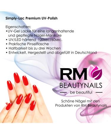 Simply-Lac UV Polish No. 14 Nude Rainbow Glitter - 10ml UV Nail Gel | RM Beautynails | International Shipping Available - Buy Online on GoSupps.com