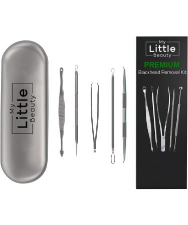 Blackhead Remover Kit - MY LITTLE BEAUTY - Comedone Extractor Tool Set - Remove Blackheads Comedones and Whiteheads - Buy Online on GoSupps.com