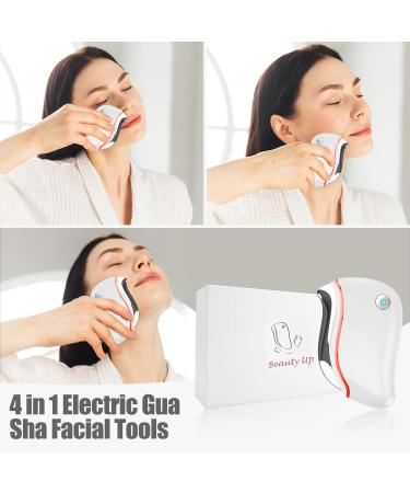 Aikertec 4-in-1 Electric Gua Sha Tool - Multi-Function Face Massager for Deep Treatment Double Chin and Skin Awakening - Buy Online on GoSupps.com