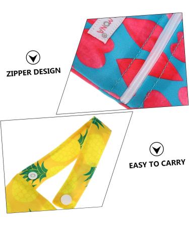 Alipis Hygiene Bag 2 Pcs - Portable Menstrual Pad Organizer & Makeup Bag - Assorted Colors 18x13.5x0.2cm - Buy Online on GoSupps.com