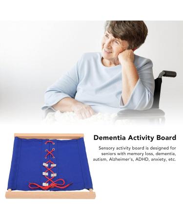 Fidget Blanket for Dementia Adult Shoe Laces Buckle Dress Learning Board Elderly Senior Basic Skills Develop Sensory Activity Board - Buy Online on GoSupps.com
