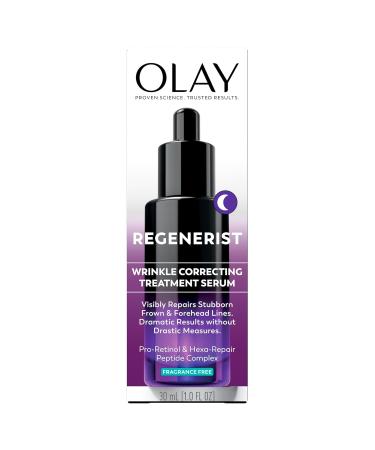 Olay Regenerist Resurfacing Retinol Serum Renew Anti-Wrinkle Serum for Women Anti-Aging Skin Care Advanced Night Repair Fragrance-Free Hexa-Repair Peptide & Pro-Retinol 1.0oz - Buy Online on GoSupps.com