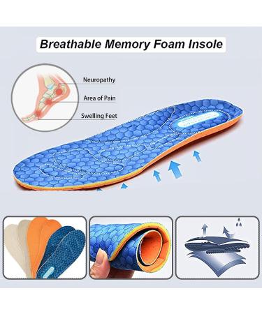 Women's Wide Width Diabetic Walking Shoes - Adjustable & Breathable - Dark Gray - 40EU - Buy Online on GoSupps.com