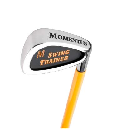 MOMENTUS Weighted Golf Swing Trainer - Shortened 7 Iron Swing Trainer Golf Club - Swing Trainer Aid to Improve Golf Shot Accuracy and Swing Speed for a Better Golf Game 48 oz.
