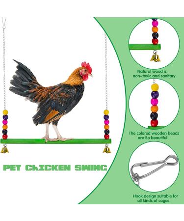 10PCS Chicken Toys: Xylophone, Bridge Swing, Pecking, Mirror, Vegetable Feeder for Hens - Buy Online on GoSupps.com