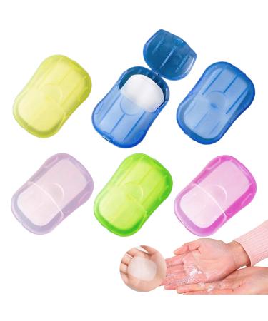 Feuille De Savon Bo te Portable 6 20 Feuilles Dissolution Rapide Et Mousse Fine Savon Voyage Pour Camping Plein Air Et Hygi ne Des Mains Multicolore