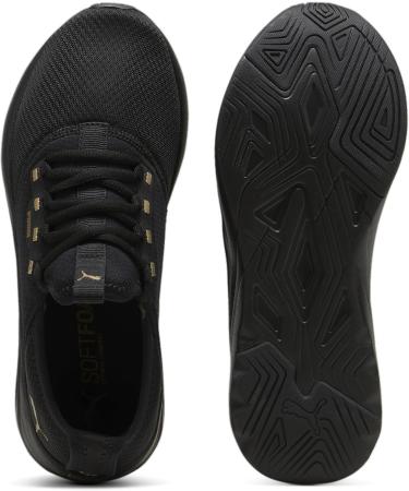 PUMA Women's Softride Aria Road Running Shoe - Size 42 EU Black & Gold | International Shipping Available - Buy Online on GoSupps.com