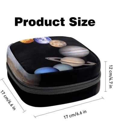 Sun System Universe Sanitary Napkins Storage Bag - Portable Menstrual Pad & Cup Bag for Teens & Women - Buy Online on GoSupps.com
