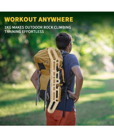 Power Guidance Wooden Hangboard - Portable Rock Climbing Training Tool for Grip Strength | Indoor & Outdoor Use - Buy Online on GoSupps.com
