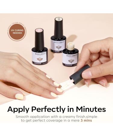 Modelones Gel Nail Polish 6 Colors Nude Gel Polish All Seasons Skin Tones Pink Neutral Brown Gel Polish Set Soak Off Gel Nail Kit Manicure DIY at Home Nail Art Salon Gift Nude Brown - Buy Online on GoSupps.com