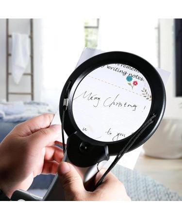 4.2 Inch Neck Hang Magnifying with Lights 6X 2X Lens Hands Free Lighted Reading Magnifier Desk Stand Full of Stars - Buy Online on GoSupps.com