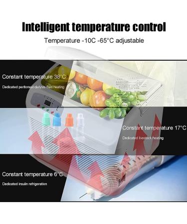 Insulin Cooler Refrigerated Case 12L Portable Cold Storage Box for Keeping Diabetes Large Capacity Portable Insulin Cooler Refrigerated Box Medicine Cooler Reefer Container - Buy Online on GoSupps.com