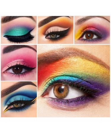 EYESEEK Colorful Eyeshadow Palette Set + Brush | 45 Bright Matte Shades | High Pigmented, Waterproof | Halloween Makeup Gift - Buy Online on GoSupps.com
