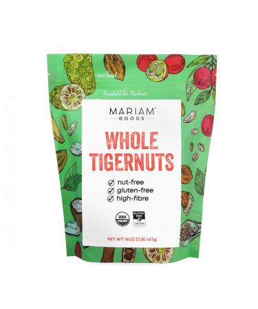 Mariam Goods Tigernuts Whole – 16oz Organic Tigernuts - All-Natural Sun-dried Tigernuts – Rich in Nutrients, High Fiber Content,Nut-free, Paleo, Non-GMO