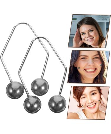 VINTORKY 1 Pair Dimple Trainer Face Dimples Exerciser Dimples Maker for Face Facial Tools Tool Facial Dimples Trainer Beauty Tools Face Exerciser Tool Former Metal Alloy 4.30X2.50X0.80CM Black - Buy Online on GoSupps.com