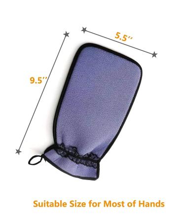 Stardust Exfoliating Mitt: Gloves, Washcloth & Towel for Dead Skin Removal, Ingrown Hair & Self-Tanning - Korean & Italian Exfoliating Essentials - Buy Online on GoSupps.com