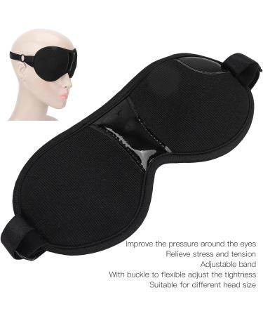 Black Soft Polyester Magnet Blindfold for Comfortable Home Use - Adjustable Size - Buy Online on GoSupps.com