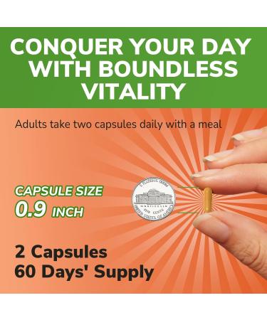 Maca Root Capsules for Women & Men, 1,500 mg Maca Root Powder Per Serving, with Black Pepper for Max Absorption, 95% Piperine, Vitality, Mood, Metabolic Support, 120 Capsules - Buy Online on GoSupps.com