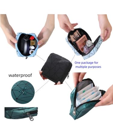 Menstrual Cup & Sanitary Napkin Storage Bag for Teen Girls - Portable Period Pouch & Tampons Holder in Black - Buy Online on GoSupps.com