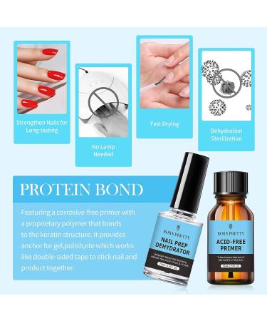 Born Pretty Acrylic Nail Kit: Primer, Prep Dehydrate, Clear White Pink Powder, Liquid Monomer Set for Beginners - Buy Online on GoSupps.com