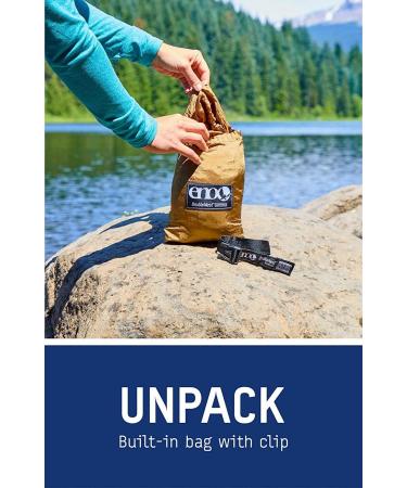 ENO DoubleNest Hammock - Lightweight Portable 1-2 Person Hammock for Camping, Hiking, Backpacking, Travel - Emerald/Yellow - Buy Online on GoSupps.com