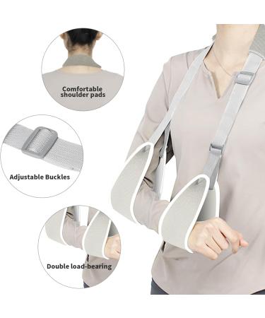 Farmigood Arm Sling - Adjustable Shoulder Support for Joint Dislocation & Fractures - Gray Green (M) - Buy Online on GoSupps.com