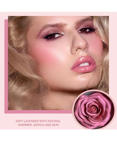  laxreheye Pink powder blush for cheeks long-lasting powder makeup - 3D rose petal cream powder with a matte oil-free finish for face and cheeks at events and meetings - Buy Online on GoSupps.com