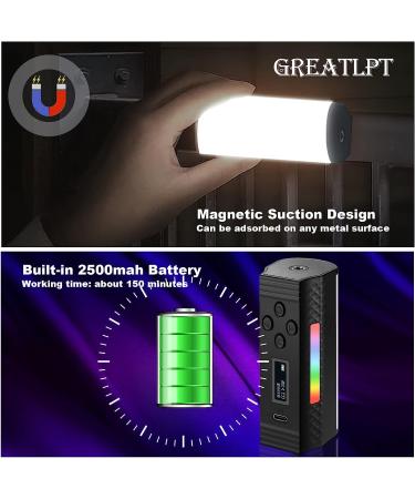 RGB Magnetic Handheld LED Light Wand | 0-360 Full Color, 2500-8500K Dimmable, Rechargeable Video Light for YouTube, TikTok, Vlog | CRI95 - Buy Online on GoSupps.com