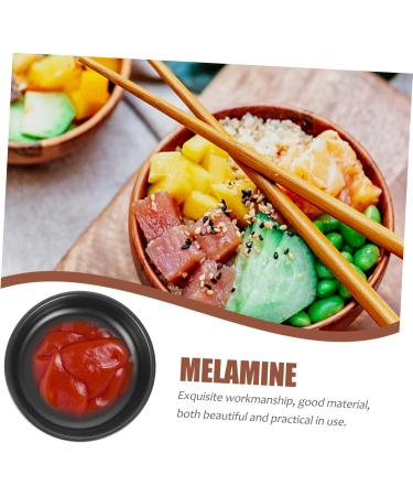 4 Pcs Chili Sauce Snack Plate Flavor Plates Food Household Sauce Dishes Dipping Vegetables re-usable 9X9X2.4CMx2pcs Blackx2pcs - Buy Online on GoSupps.com