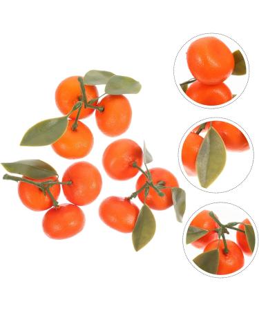 Zerodeko 3pcs Simulation Sugar Orange Plastic Fruit Decor Orange Model House Decorations for Home Artificial Orange Home D cor Playhouse Toy Photo Prop Household Showcase Foam - Buy Online on GoSupps.com