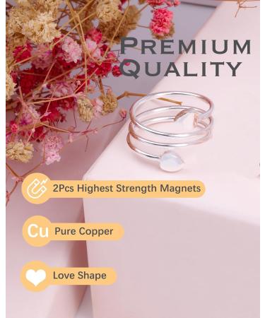 Shop Jeracol Women's Magnetic Hardship Rings & Titanium Steel Bracelets - Adjustable Size Gift Box Included - Buy Online on GoSupps.com