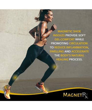 MagnetRX Gel Comfort Magnetic Shoe Insoles for Plantar Fasciitis - Women's US 5-10 / EU 35-40 - Buy Online on GoSupps.com