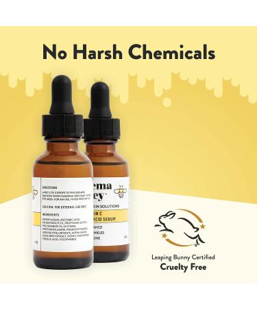 Eczema Honey 15% Vitamin C + Ferulic Acid Serum - Anti Aging Face Oil for Dry & Sensitive Skin (1 Oz) - Buy Online on GoSupps.com