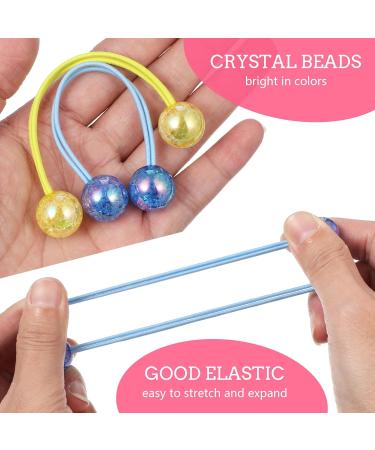 Fomiyes 3 Pairs Hair Ties with Acrylic Ball & Butterflies - Cute Hair Accessories for Toddlers Girls & Women - Buy Online on GoSupps.com