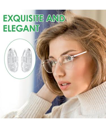 10 Pairs Silicone Nose Pads - Non-Slip Glasses & Sunglasses Accessories - Comfortable Pressure-Reducing Clear Pads - Buy Online on GoSupps.com