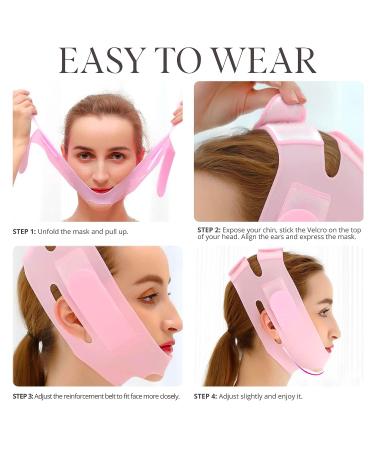 Double Chin Reducer & V Line Shaping Face Lift Tape | Silicone Chin Strap for Slimmer Face & Tighter Skin - Buy Online on GoSupps.com