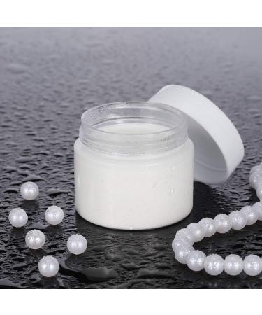 6 Pack 1 oz Clear Plastic Pot Jars with White Lids for Travel Storage - Leak Proof Cosmetic Containers for Makeup, Nails, Jewelry - White-1 oz - Buy Online on GoSupps.com