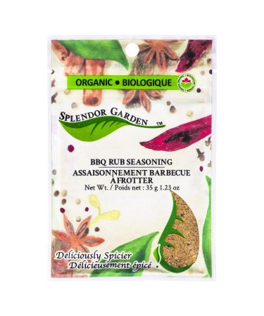 Splendor Garden organic Bbq Rub Seasoning 35.0 Gram 35 g (Pack of 1)