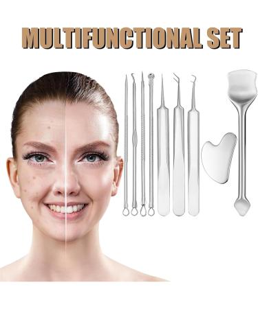 Acne Removal Tweezers Comedones Set Stainless Steel Acne Extraction Tool for Women and Men - Buy Online on GoSupps.com