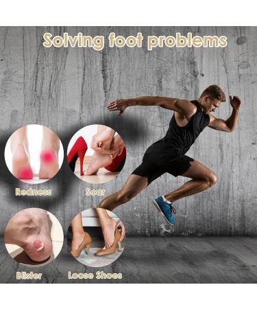 Sponge Heel Cushion Heel Grips Shoes Pads Self-Adhesive Heel Cushion Inserts for Shoe Too Big Soft Mesh Heel Grips Pads Thick Back Insoles Anti Blister Shoe Liners Heel Protectors (Black&Nude) - Buy Online on GoSupps.com
