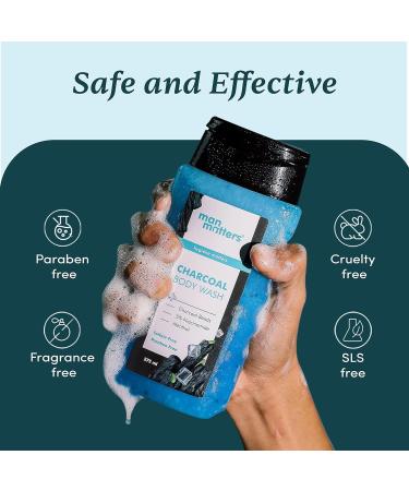 3-in-1 Action Charcoal & Menthol Body Wash | Instant Cooling Odor Protection & Skin Texture Improvement | 5% Niacinamide & Activated Charcoal Beads | 250ml - Shop Now - Buy Online on GoSupps.com