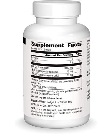 Source Naturals OmegaEPA Fish Oil 1000 mg - 200 Softgels for Heart & Joint Health - Buy Online on GoSupps.com