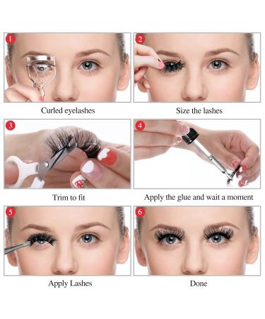 Shop Sibba 5D Faux Mink Eyelashes - 10 Pairs of Dramatic 20mm Wispy & Fluffy Extensions for Stunning Eye Makeup - Buy Online on GoSupps.com