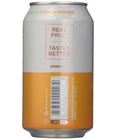 Spindrift Orange Mango Seltzer - 12 fl oz | Refreshing Natural Flavors - Buy Online on GoSupps.com